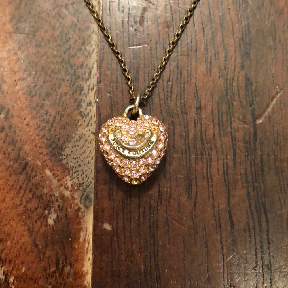 Heart shaped juicy couture necklace